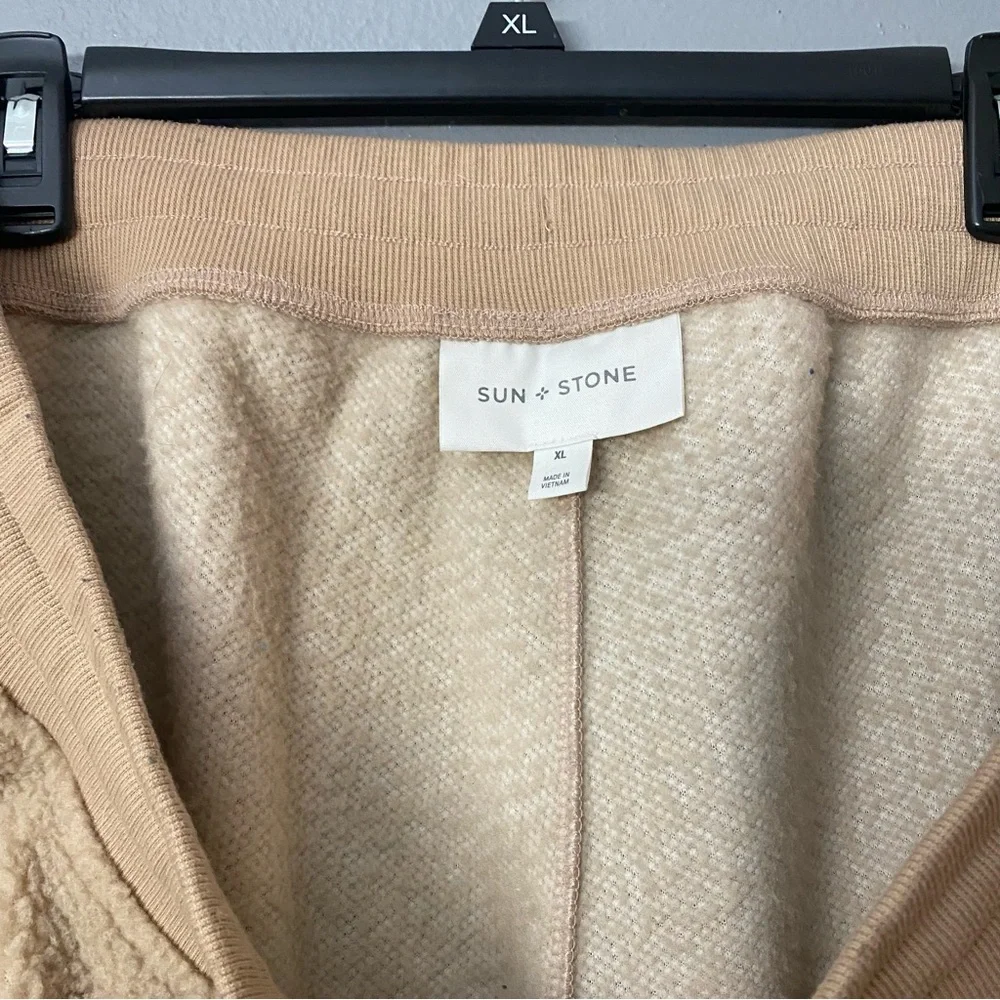 Sun + Stone Sherpa tracksuit set - Tan - Picture 7 of 11